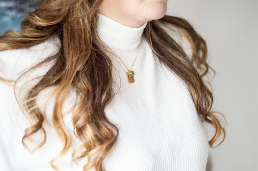 Zodiac Necklace: Stainless Steel Star Sign Astrology Jewelry