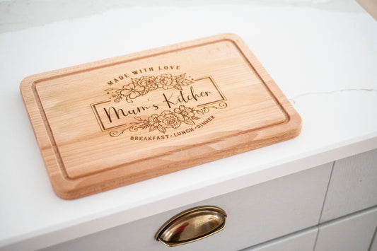 Personalized Kitchen cutting board - Mum's kitchen