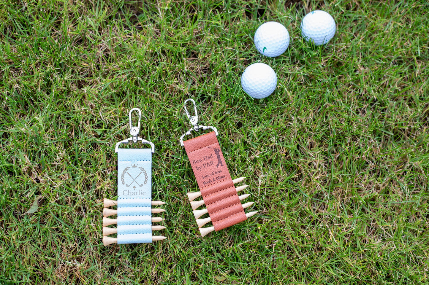 Personalized Golf Tee Holder - Golf Bag Tag - Golf Gift for him