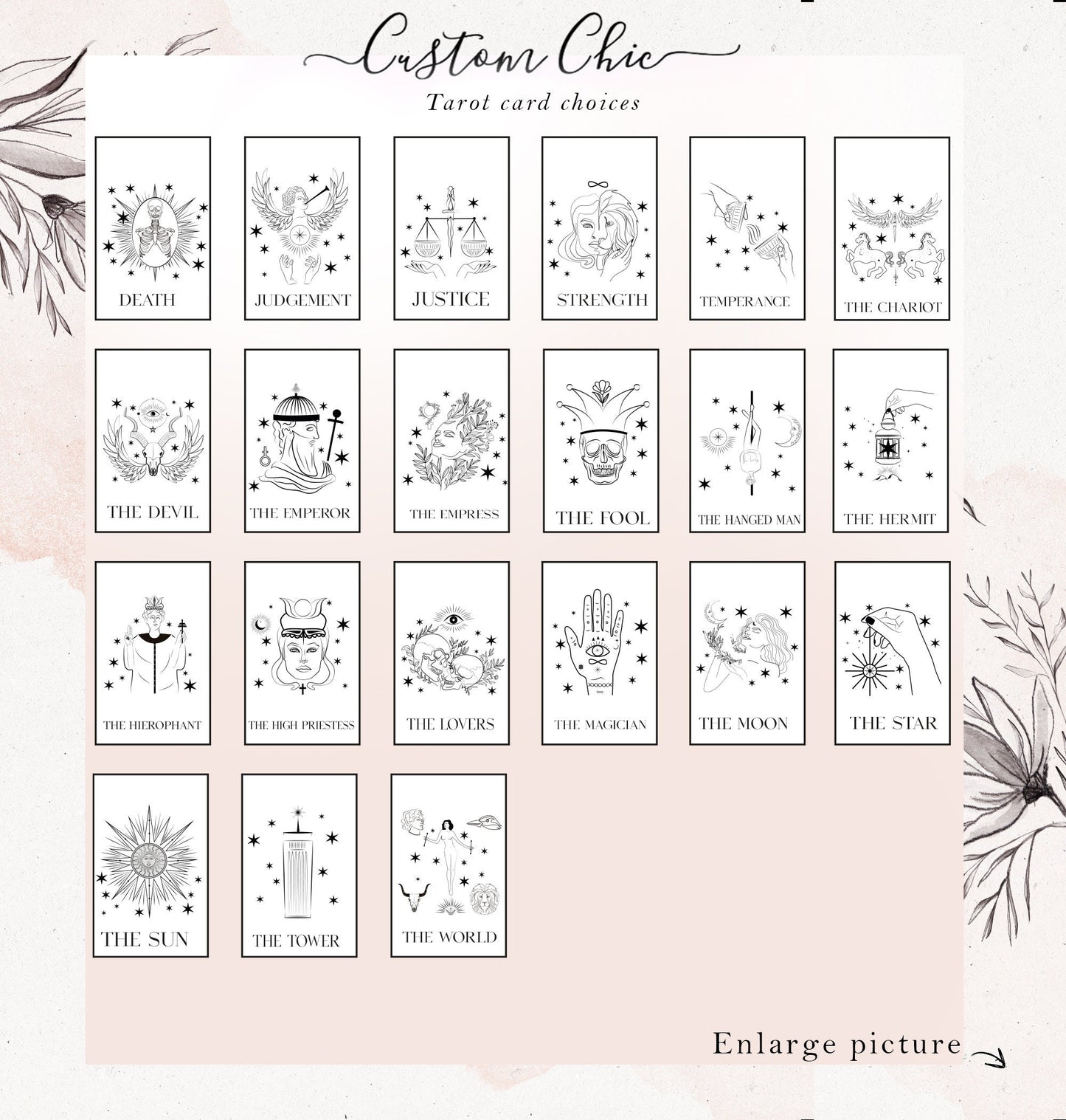 Tarot Card Necklace: Stainless Steel Mystic Jewelry, Celestial Gift