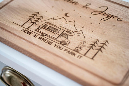 Personalized Campervan Wooden Cutting Board