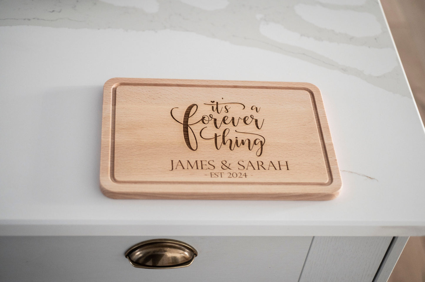 Personalized Wedding Present, Wooden Cutting Board