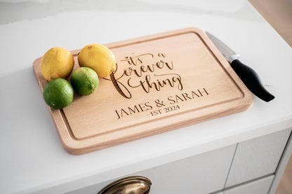 Personalized Wedding Present, Wooden Cutting Board