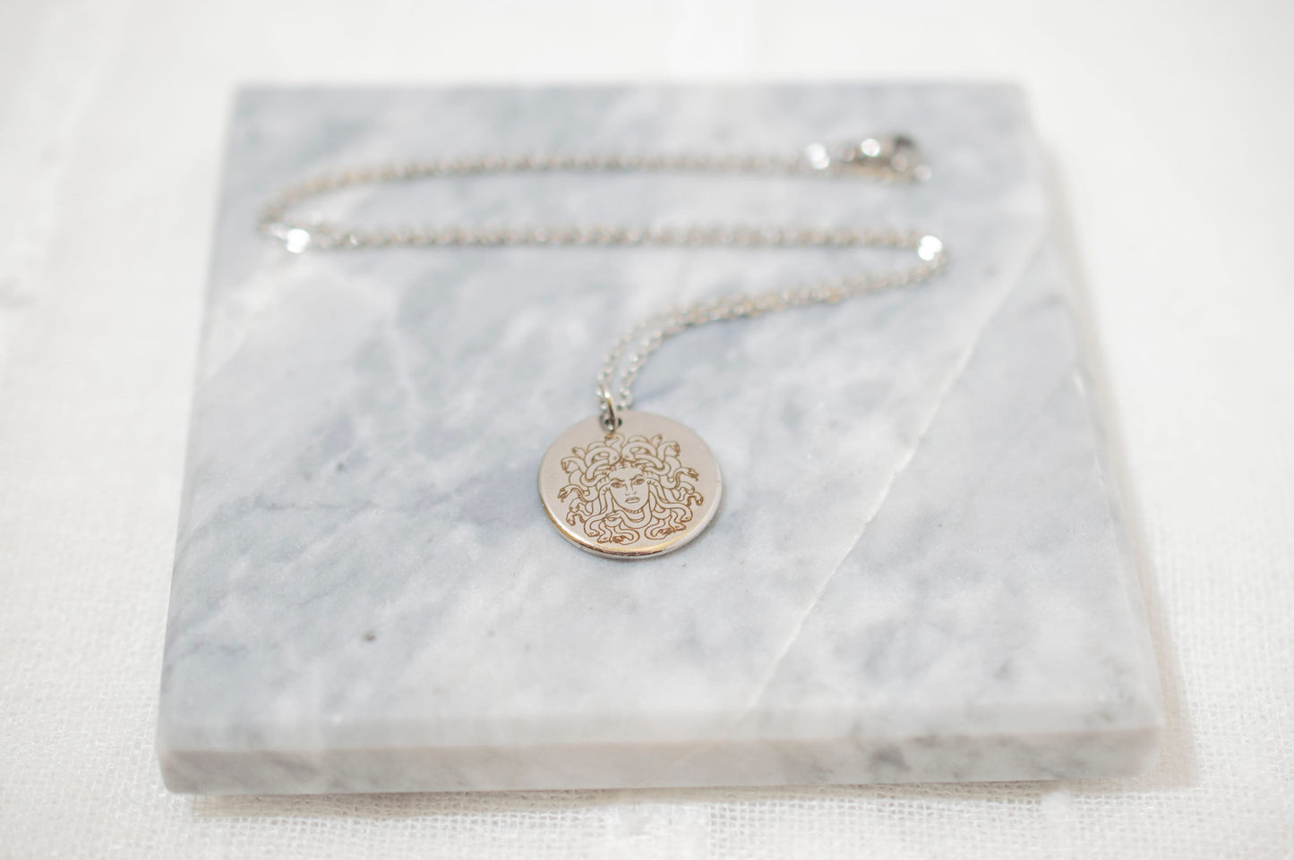 Medusa Necklace: Greek Mythology Stainless Steel Charm
