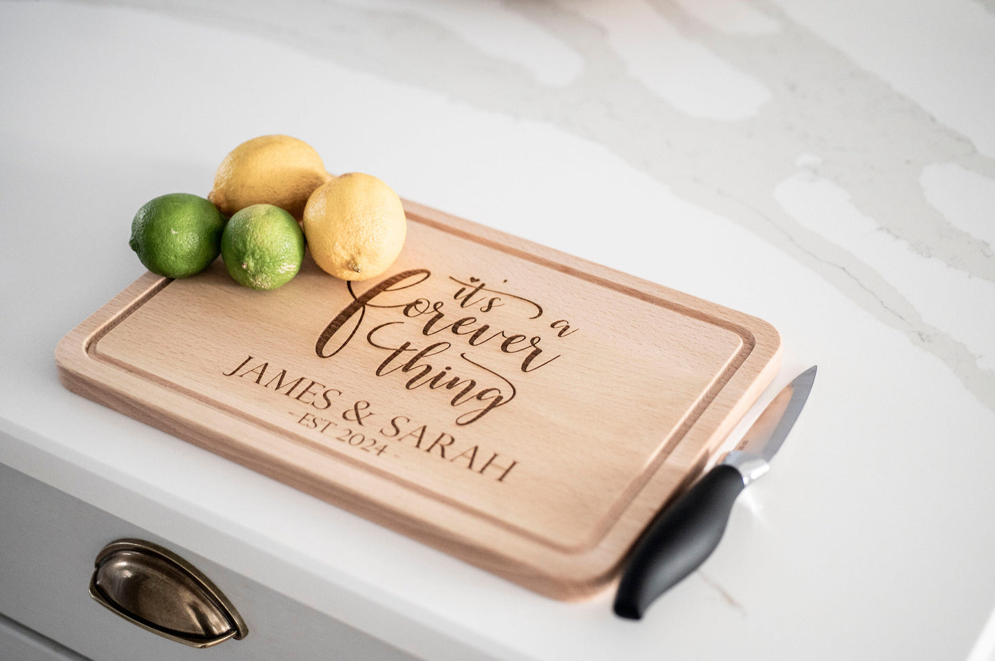 Personalized Wedding Present, Wooden Cutting Board