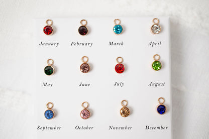 Personalized Birthstone Necklace: Engraved Stainless Steel Name Disc