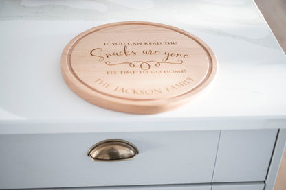 Personalized Wooden Cheese board