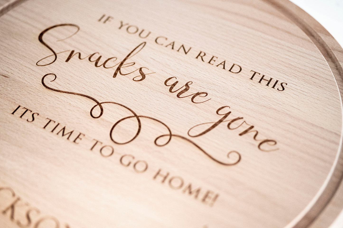 Personalized Wooden Cheese board