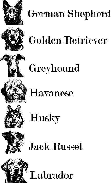 Personalised Dog Breed Chopping Board