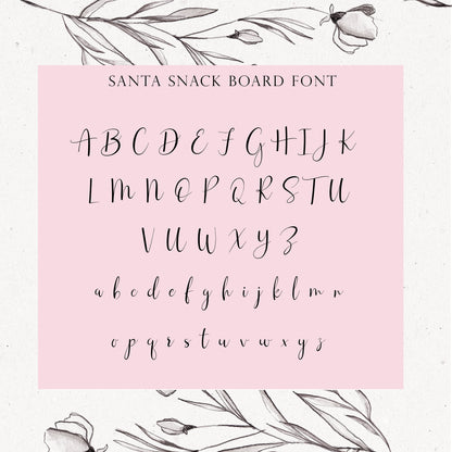 Snacks for Santa, Christmas Eve Treat Board for Santa, Father Christmas, Personalised Laser engraved