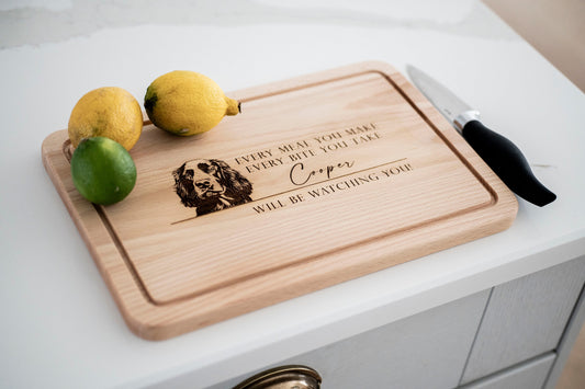 Personalised Dog Breed Chopping Board