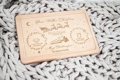 Snacks for Santa, Christmas Eve Treat Board for Santa or Father Christmas