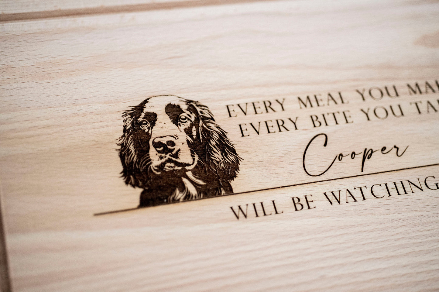 Personalised Dog Breed Chopping Board