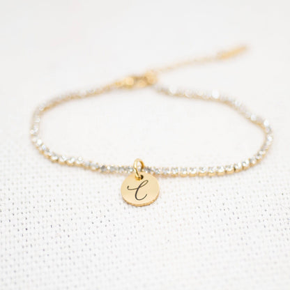 Personalized Initial Tennis Bracelet