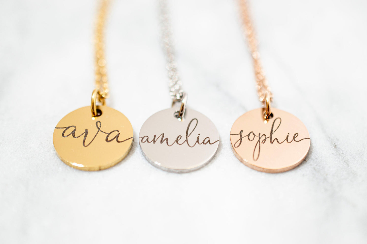 Engraved Name Necklace: Stainless Steel Personalized Jewelry