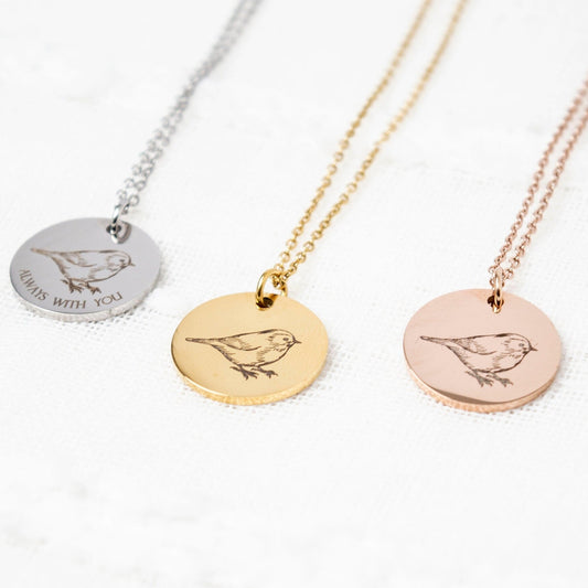 Robin Necklace, When Robins appear loved ones are near