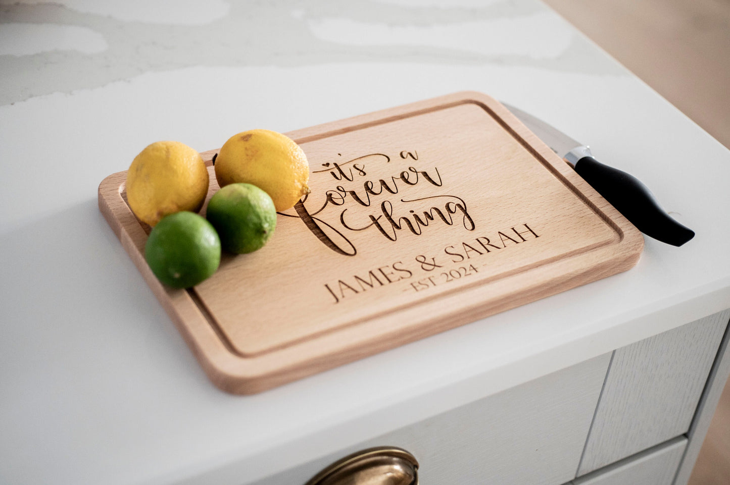 Personalized Wedding Present, Wooden Cutting Board