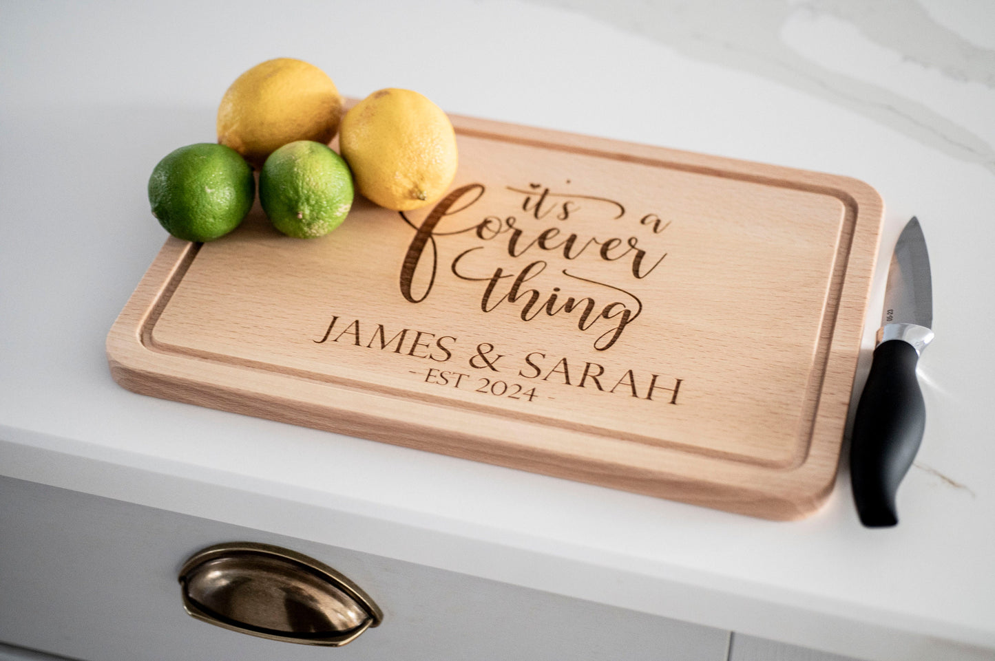 Personalized Wedding Present, Wooden Cutting Board