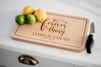 Personalized Wedding Present, Wooden Cutting Board