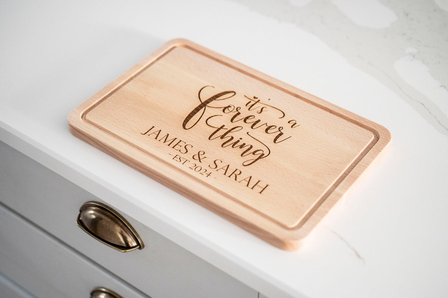 Personalized Wedding Present, Wooden Cutting Board