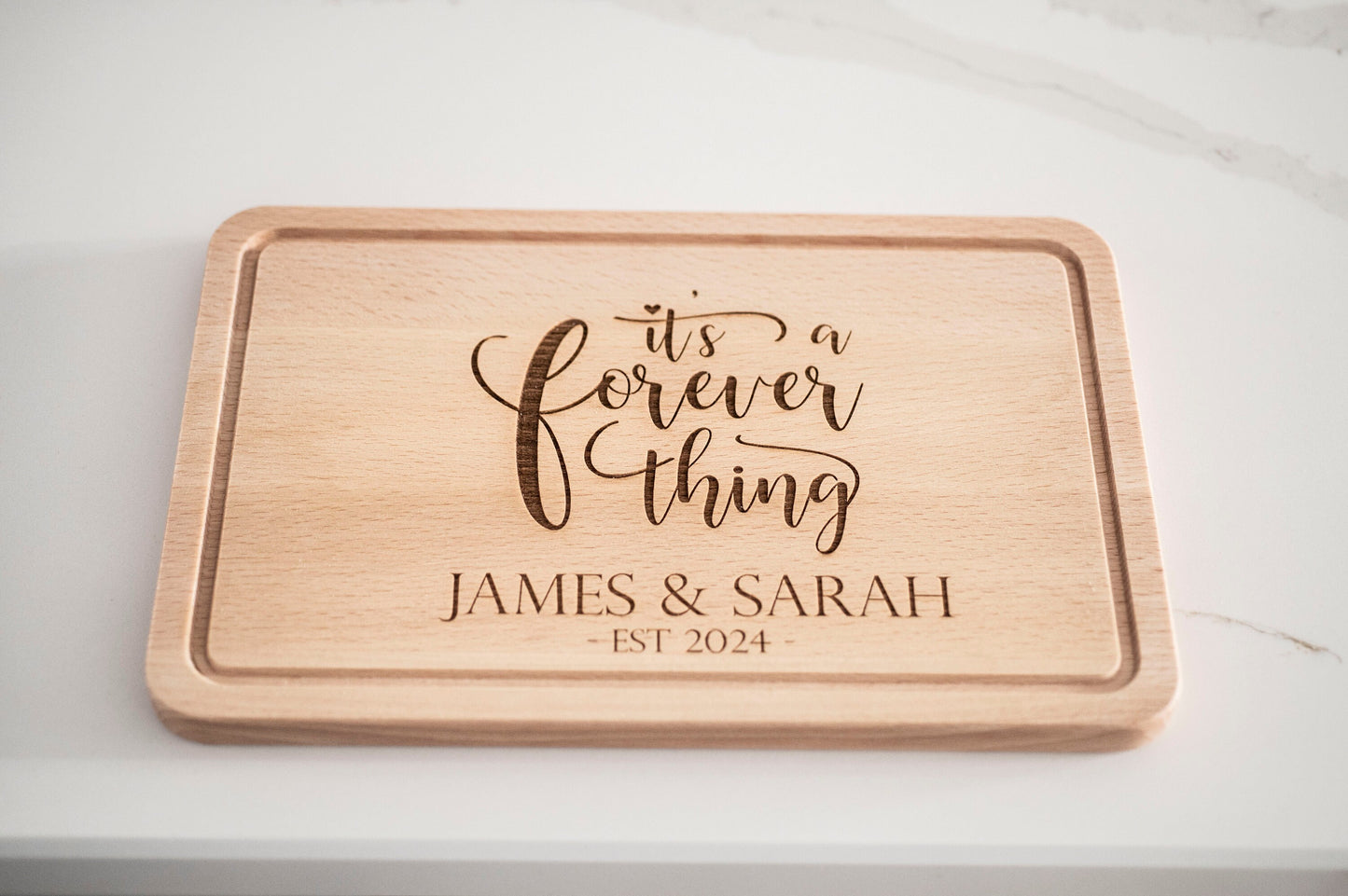 Personalized Wedding Present, Wooden Cutting Board