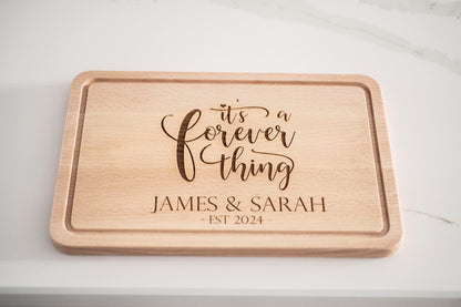 Personalized Wedding Present, Wooden Cutting Board