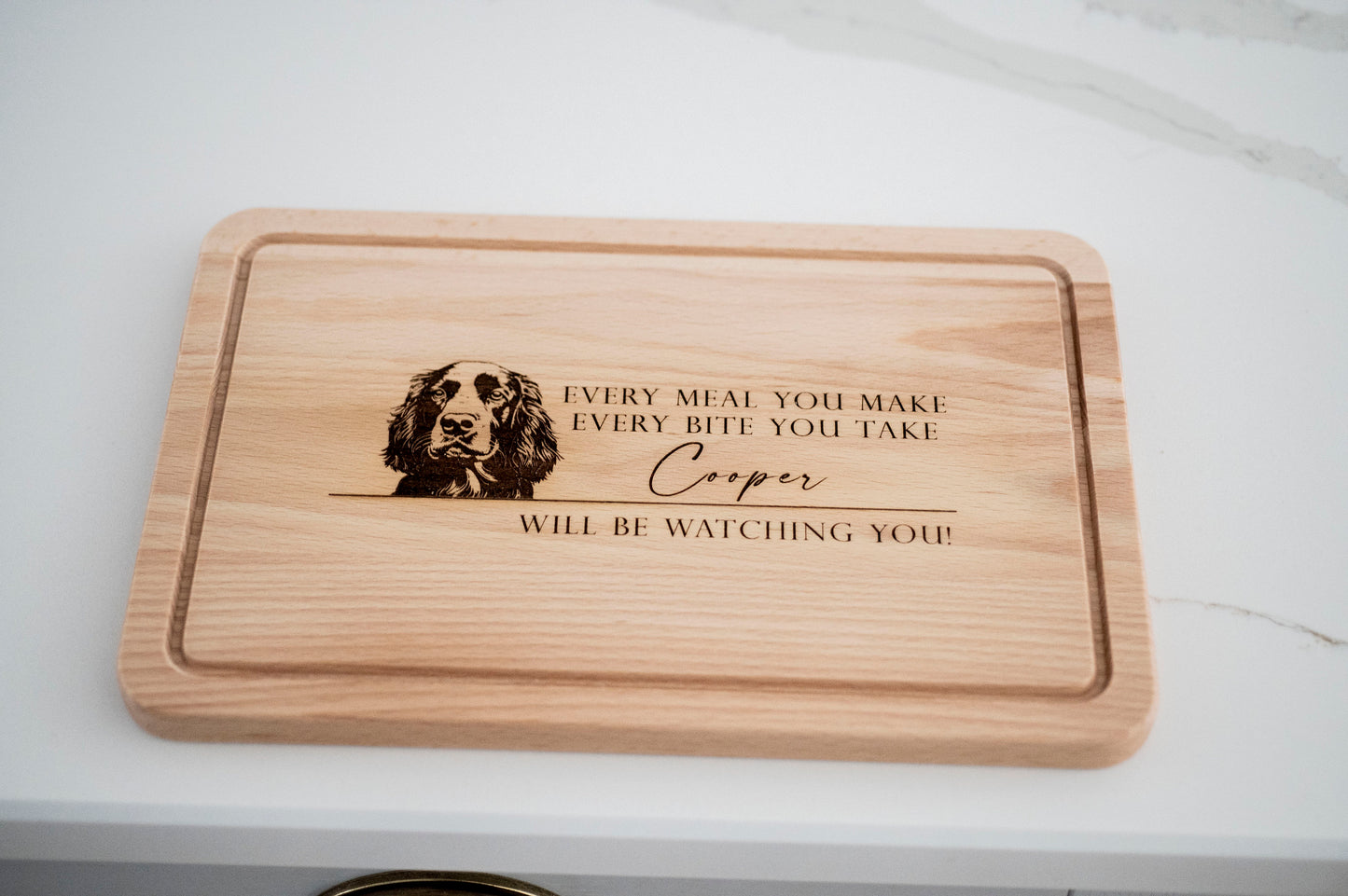 Personalised Dog Breed Chopping Board