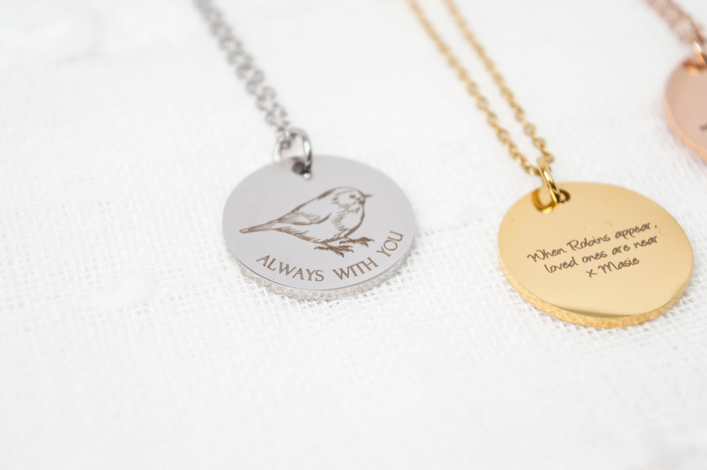 Robin Necklace, When Robins appear loved ones are near