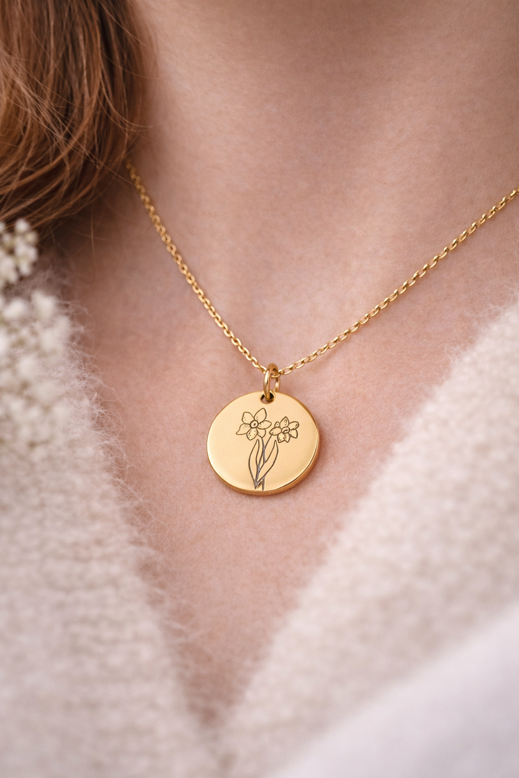 Birth Flower Necklace - Floral Jewellery