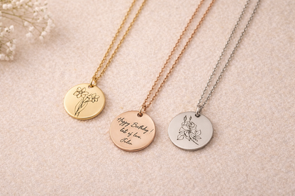 Birth Flower Necklace - Floral Jewellery