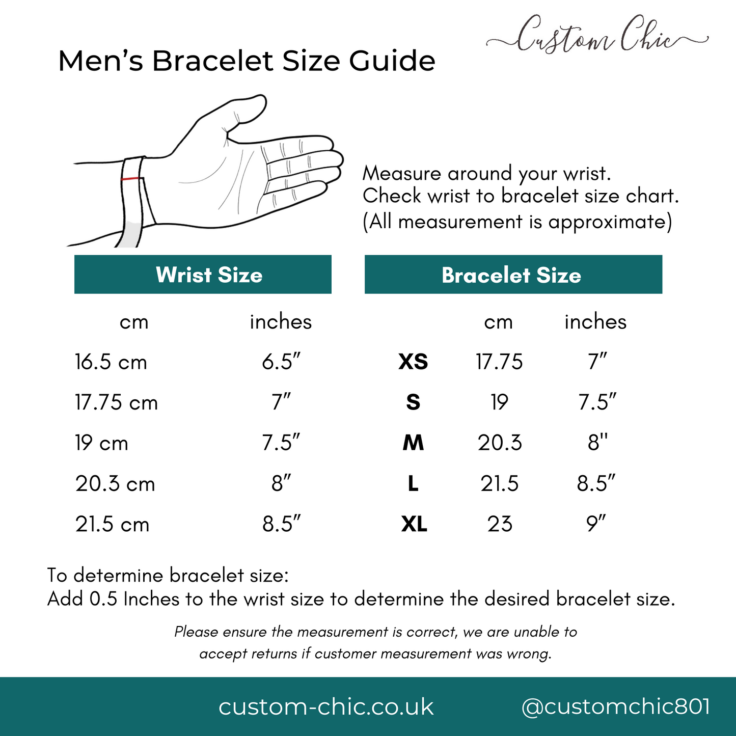 Gold Men's Hidden Message Leather Bracelet X