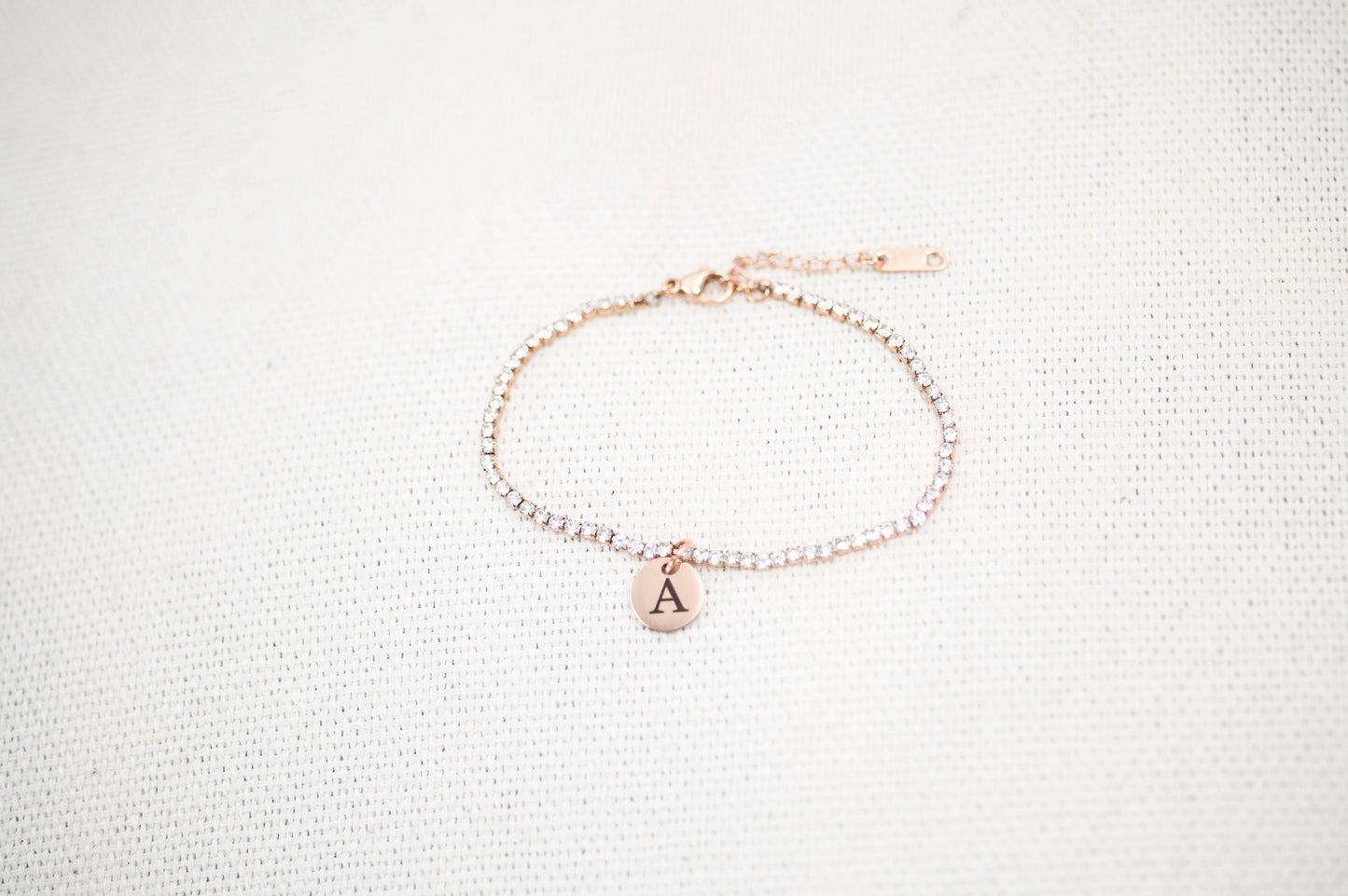 Personalized Initial Tennis Bracelet