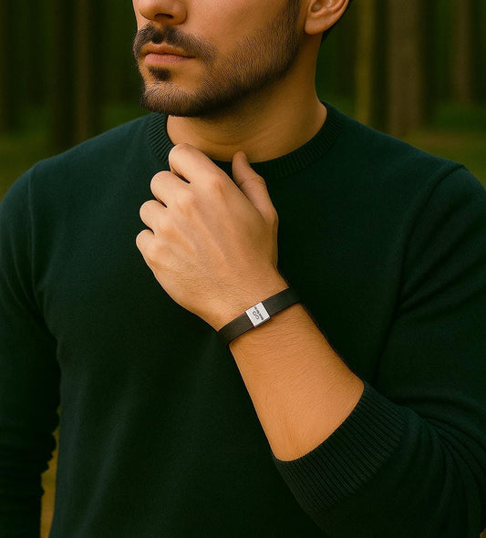 Men's Personalised & Adjustable bracelet, Leather
