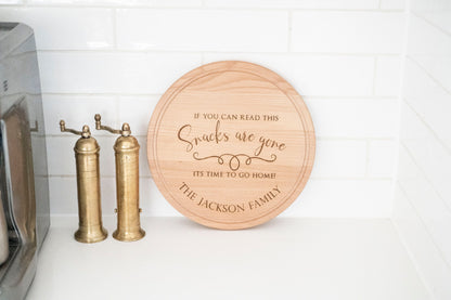 Personalized Wooden Cheese board