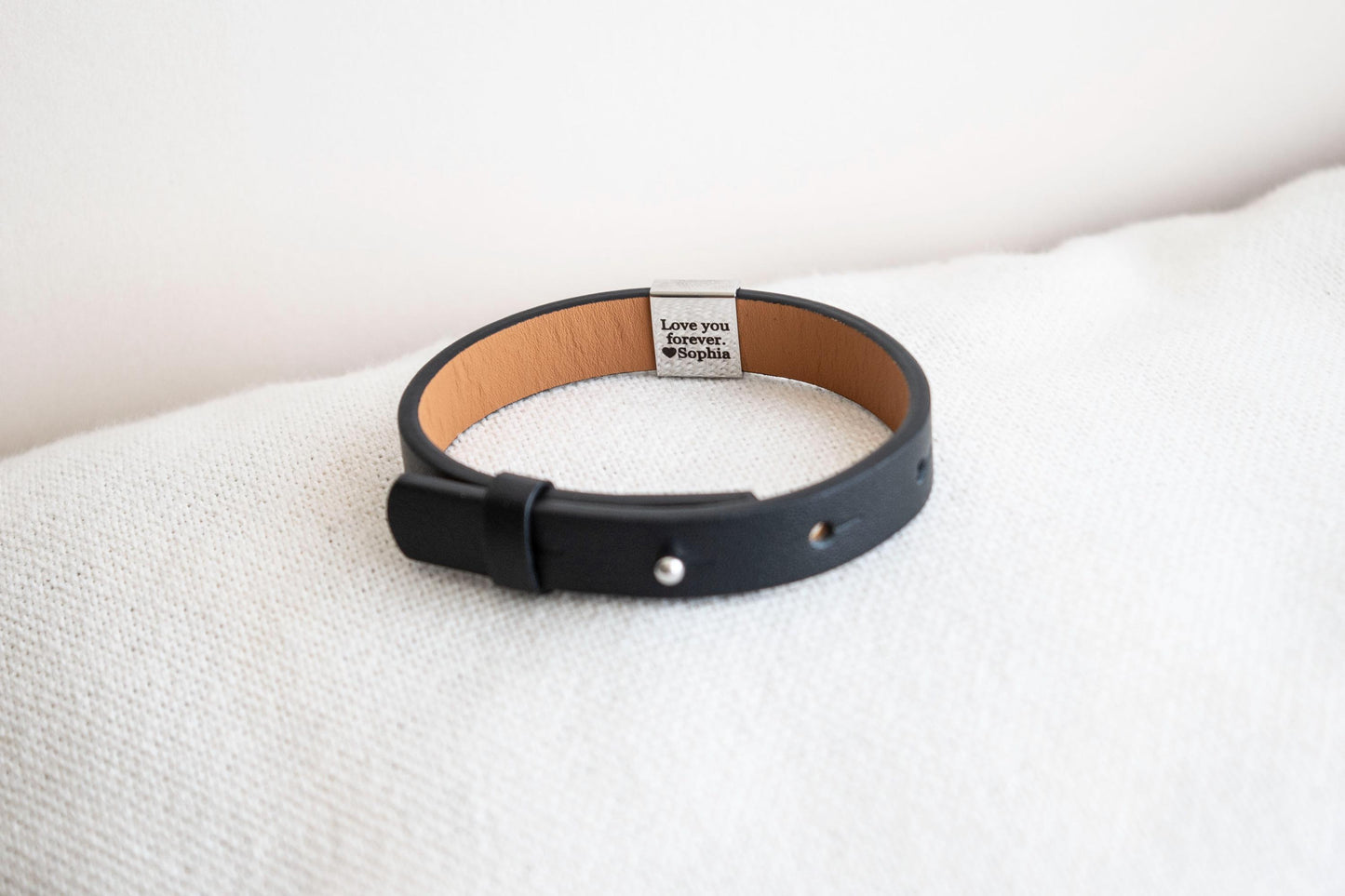 Men's Personalised & Adjustable bracelet, Leather
