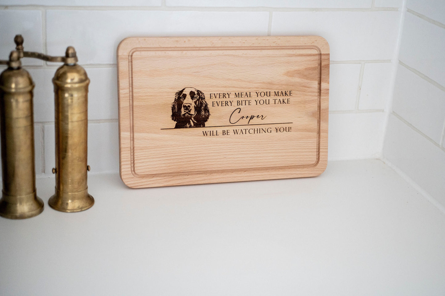 Personalised Dog Breed Chopping Board