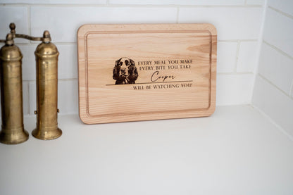 Personalised Dog Breed Chopping Board