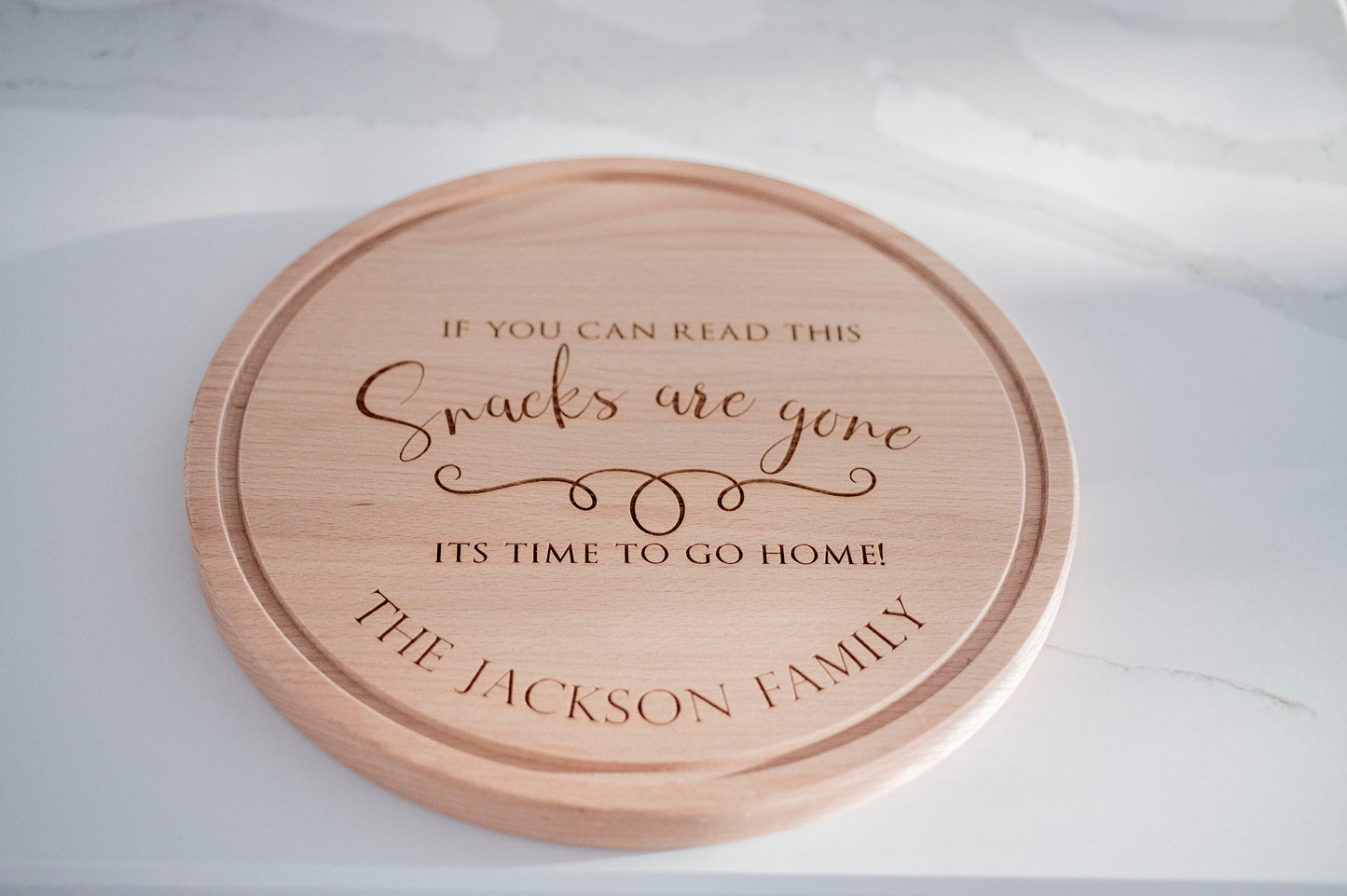 Personalized Wooden Cheese board