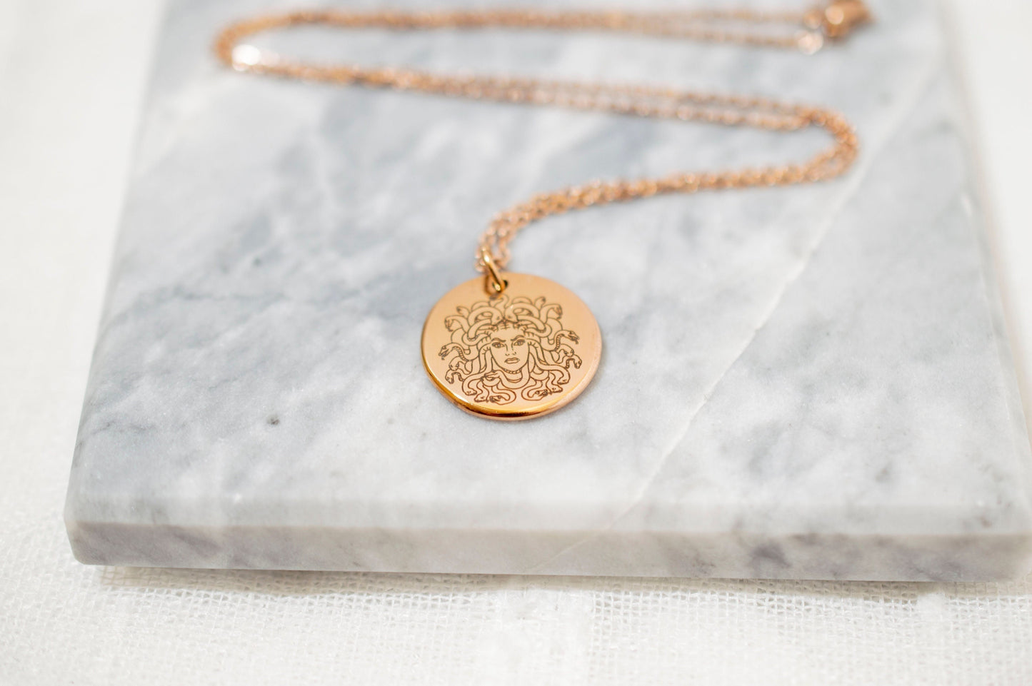 Medusa Necklace: Stainless Steel Greek Mythology Jewelry
