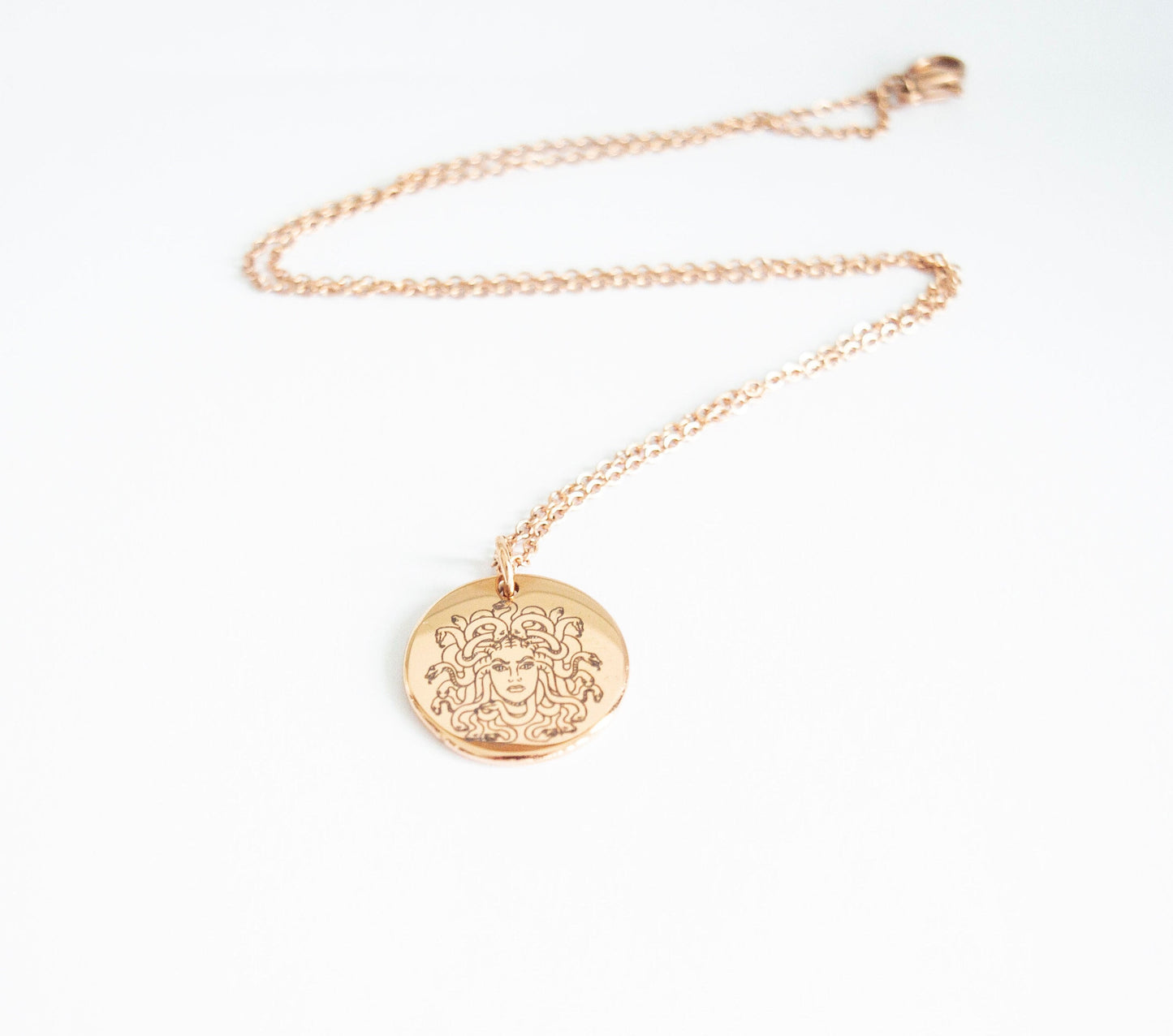 Medusa Necklace: Stainless Steel Greek Mythology Jewelry