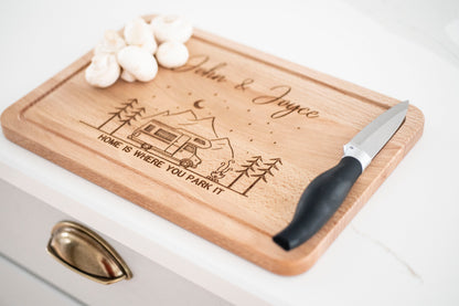 Personalized Campervan Cutting Board - Gift for Campervan owners