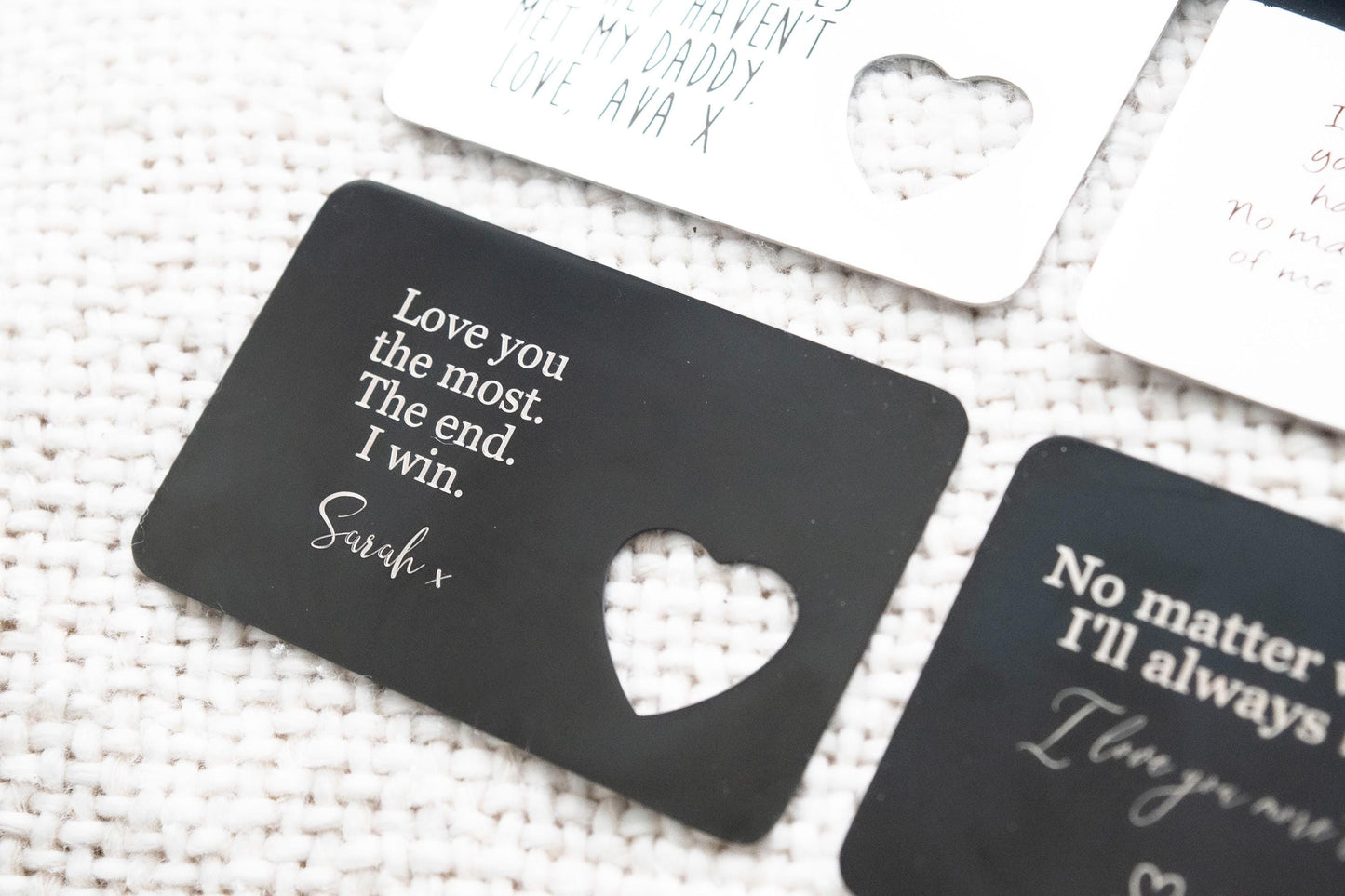 Engraved Stainless Steel Wallet Card Insert – Keepsake Gift