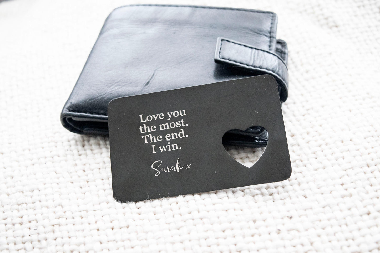 Engraved Stainless Steel Wallet Card Insert – Keepsake Gift