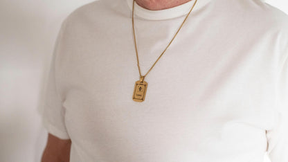 Men's Rune Necklace - Viking Jewelry -  Nordic Rune - Stainless Steel Norse Runes