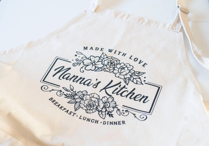 Personalised Apron - Linen gift for her, baking apron